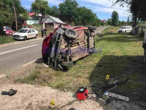 accident masina rasturnata rachiti