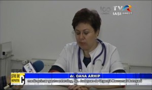 Dr. Oana Arhip, gastroenterolog “Întâlnim stadii de ciroză la pacienți care n-au avut niciodată informații că sunt bolnavi de Hepatita C”