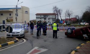 accident , stiri, botosani, giratoriu