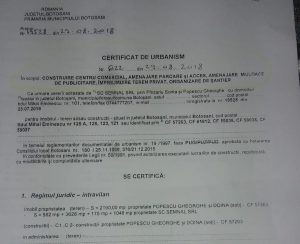 certificat de urbanism, stiri, botosani