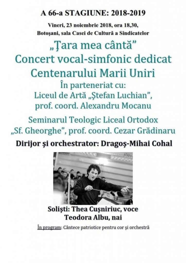 tara mea canta, stiri, botosani