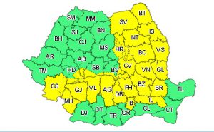 cod galben, harta, stiri, botosani, meteo