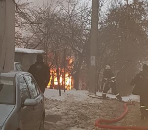 incendiu, pompieri, botosani, strada imparat traian