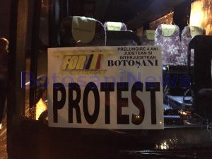 protest al transportatorilor din Botosani 