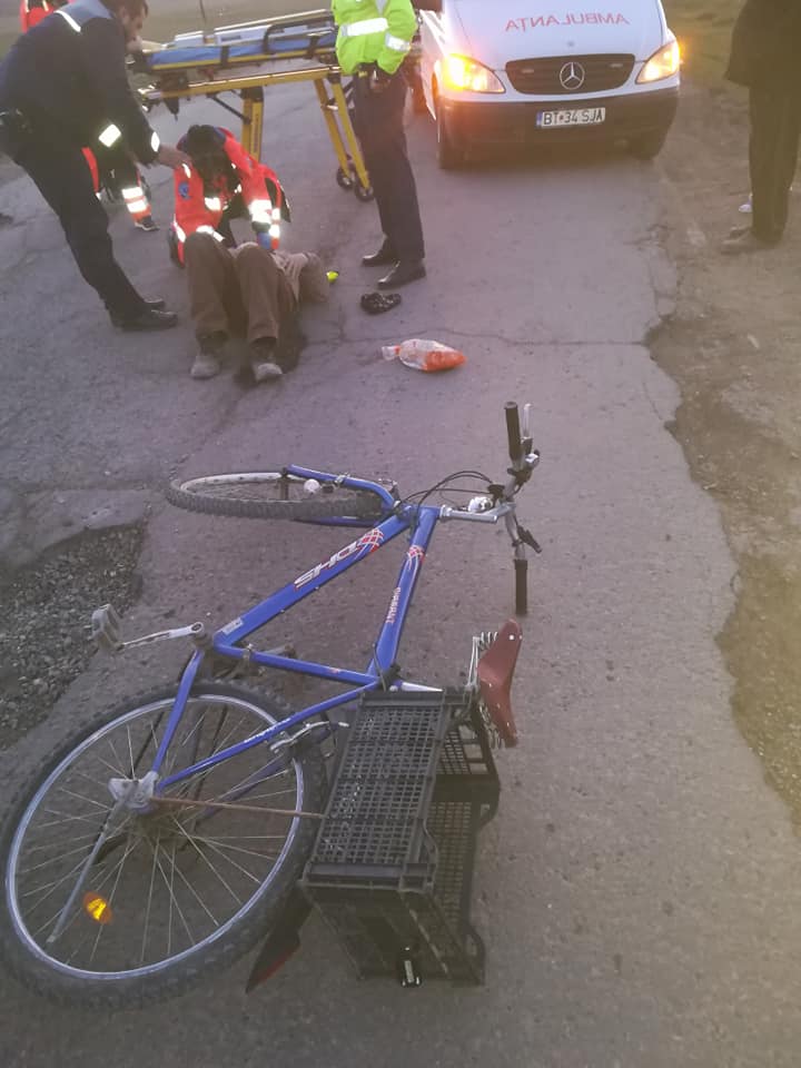 accident de bicicleta la Todireni- Botosani