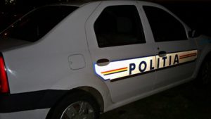 masina de politie noaptea