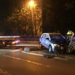 accident cu taxi rasturnat pe Calea Nationala -Botosani