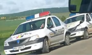 accident masini de politie la Cucorani