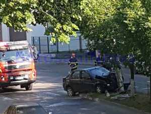 accident pe strada Imparat Traian- Botosani