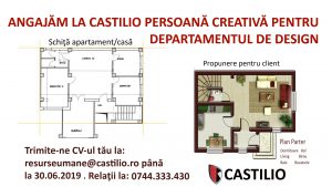 angajari Castilio Botosani- departament design