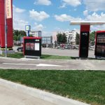 linia drive de la KFC Botosani