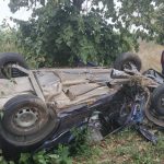 accident cu masina rasturnata in satul Cuza Voda din comuna Viisoara- Botosani (1)