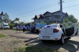 accident la Broscauti -Botosani- taxi si camioneta