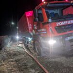 incendiu Albesti stiri Botosani, noapte, pompieri